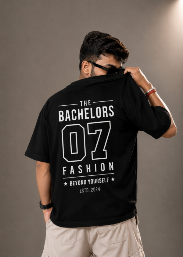 Oversized Black Printed Premium Cotton T- shirts Loose Fit
